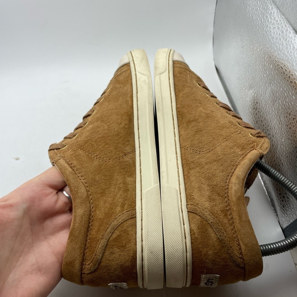 UGG Taya Brown Suede Sherpa lined Sneakers size 7.5 - Picture 7 of 9